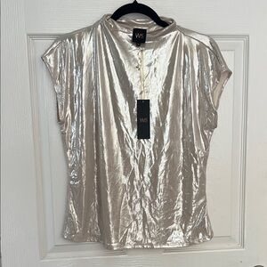 W5 Shimmering Metallic Blouse